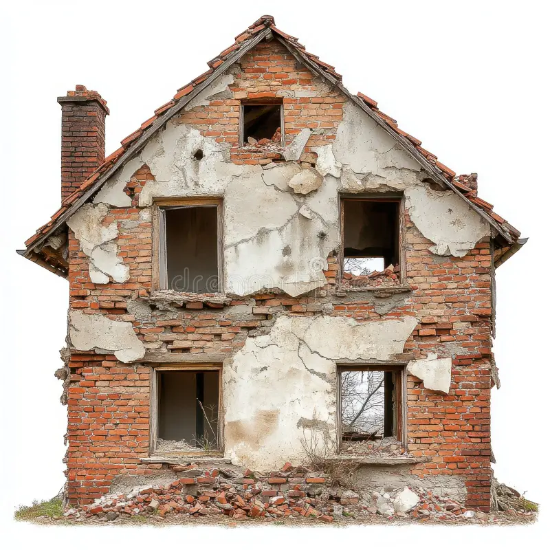 Broken house